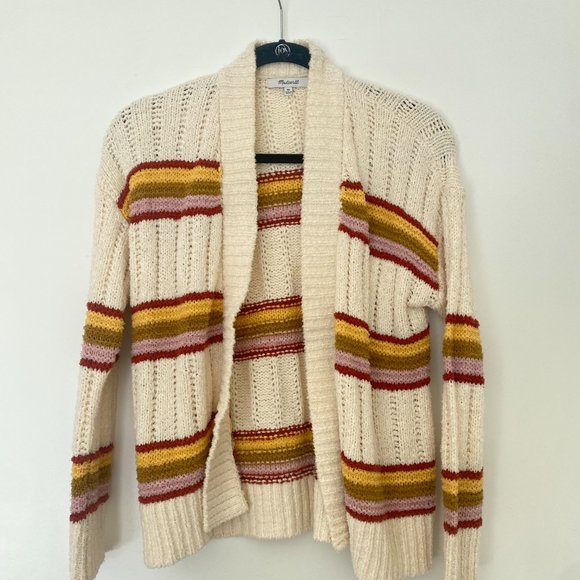 Madewell Striped Diaz Open Cardigan - Picture 1 of 3